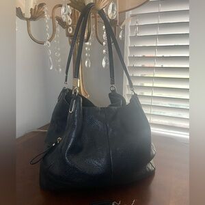 Coach Black Leather Shoulder Bag